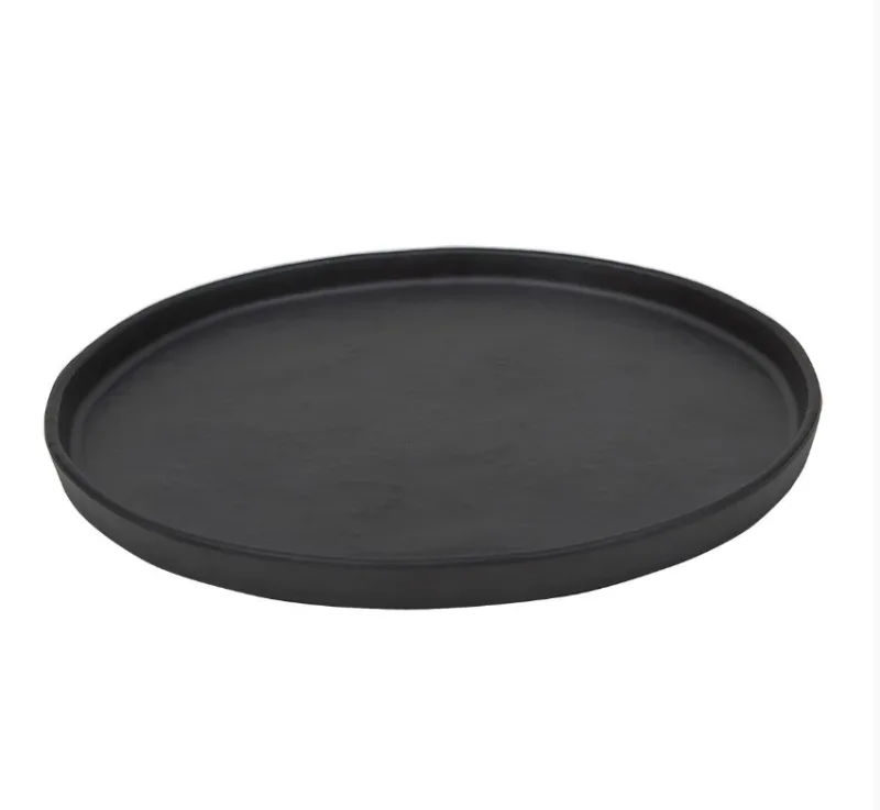 Блюдо тарелка меламиновая 21*2см P.L. BLACK FINISH