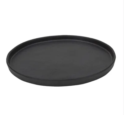 Блюдо тарелка меламиновая 21*2см P.L. BLACK FINISH