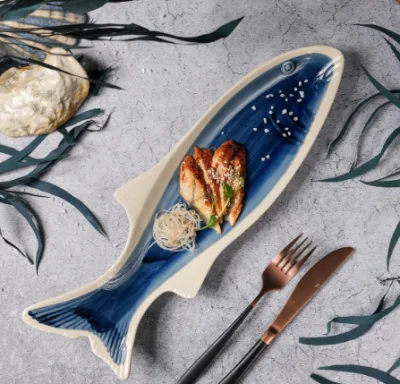 Блюдо "Рыба" 42*13*3,5 см,керамика "Frutti di Mare" P.L.