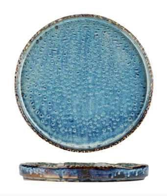 Тарелка с бортом d=21 см, h=2,4 см, 500 мл, фарфор,серия "Aqua Blue" P.L.