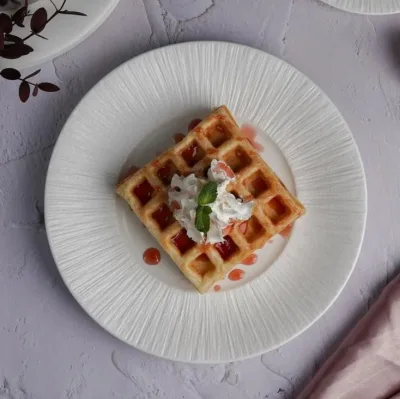 Тарелка мелкая d=22,5см, h=2.7 см, фарфор,серия "Frost White Moon", P.L. - Proff Cuisine