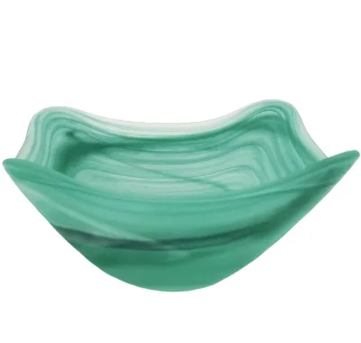 Салатник матовый 14*14см, h=7 см, 300 мл, материал cтекло,серия "Green Sky"