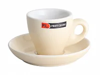 Чашка с блюдцем Barista (Бариста) 80 мл, бежевая, P.L.