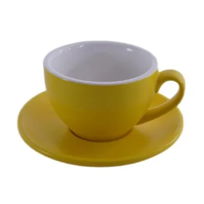 Кофейно-чайная пара Barista (Бариста) 200 мл,желтый-матовый цвет, P.L.