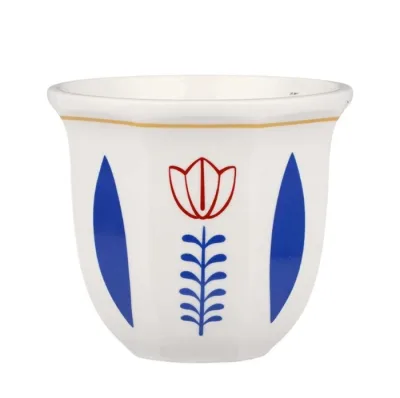 Чашка 200 мл кофейная без ручки Flower Barista d 8,5 см h7,8 см P.L. Barbossa