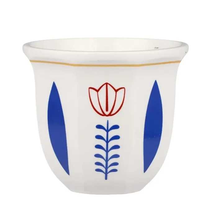 Чашка 250 мл кофейная без ручки Flower Barista d 9,1 см h8,4 см , P.L. Proff Coffee