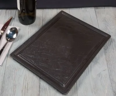 Блюдо для стейка Black Raw Steller 33*24*1,7 см, P.L. Proff Cuisine