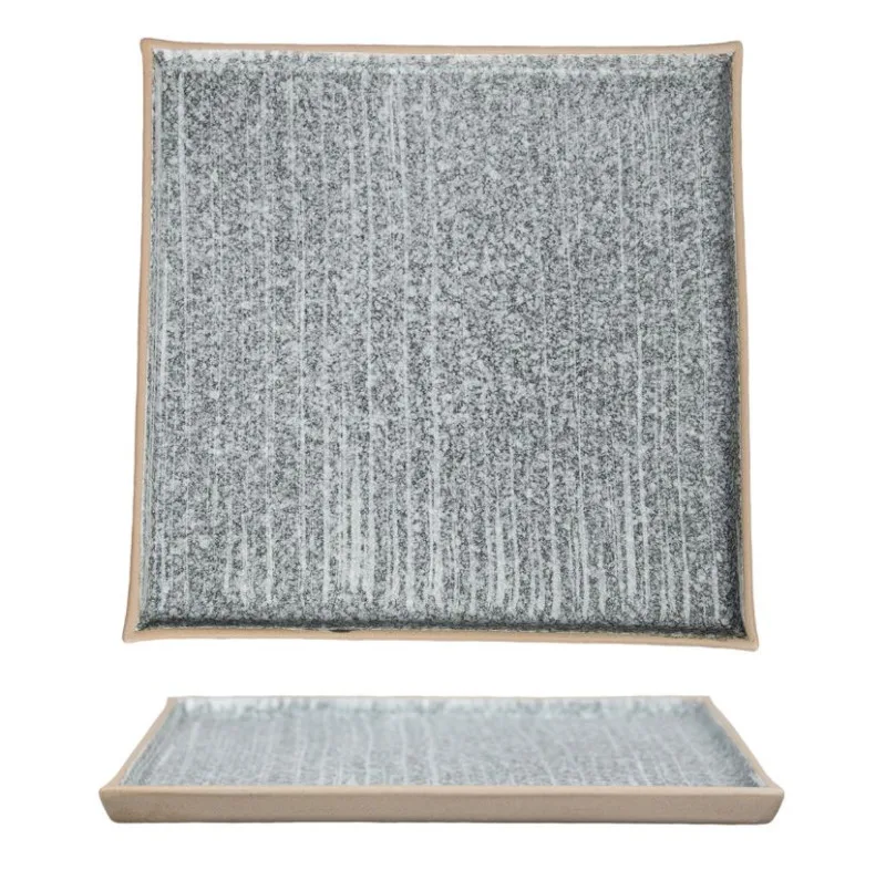 Тарелка квадратная Untouched Taiga 24,5*24,5 см