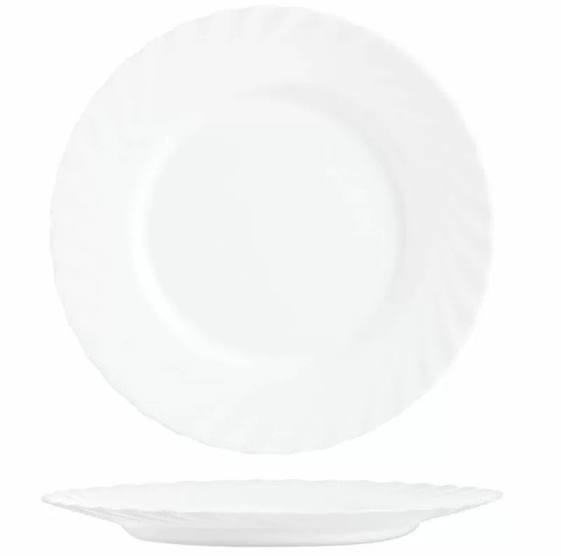 Тарелка Luminarc Trianon 19,5 см, стеклокерамика, белый цвет, ARC, Франция