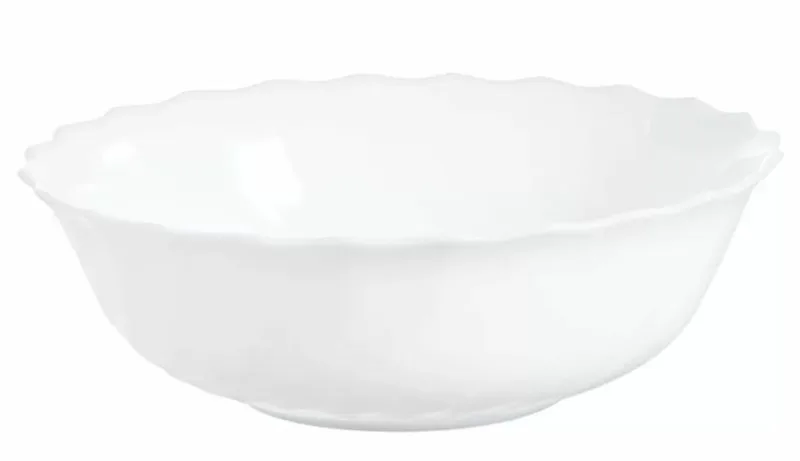 Салатник Luminarc Trianon 500 мл, d 16 см, h 5,5 см, стеклокерамика, белый цвет, ARC,