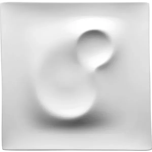 Блюдо серв. «Крушиал Дэт» фарфор; H=3,L=28,B=28см; белый