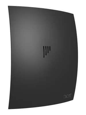 BREEZE 4C Matt black, Вентилятор осевой вытяжной с обрат. клапаном, D 100