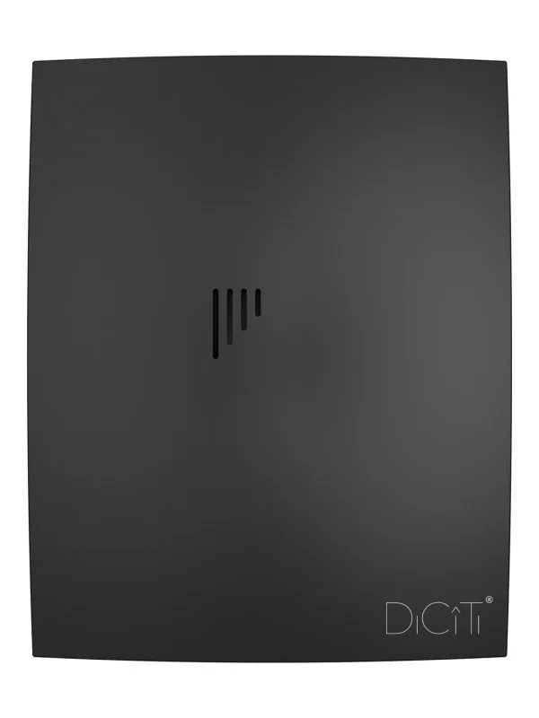 BREEZE 4C Matt black, Вентилятор осевой вытяжной с обрат. клапаном, D 100