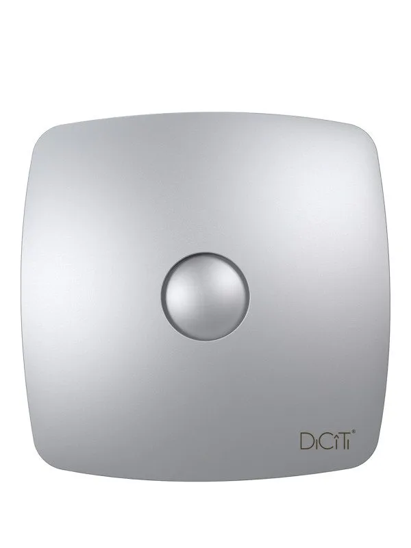 RIO 4C gray metal, Вентилятор осевой вытяжной с обратным клапаном D 100, декоративный