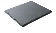 Блюдо для подачи квадр. 30*30 см. h=0,7 см. черное, сланец MGprof /1/10/ ТП