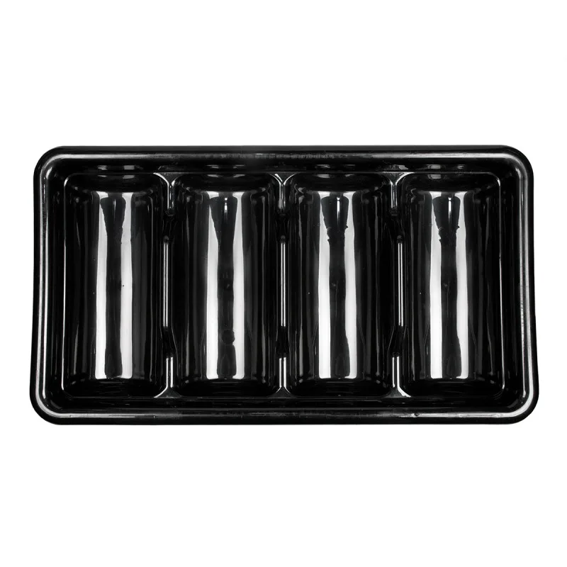 Подставка для столовых приборов 4 отделения, пластик, P.L. Proff Cuisine 510*300*95