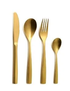 Вилка столовая золотая COMAS BCN COLORS 18% Gold