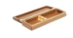 Коробка с крышкой презентационная для приборов для стейка, 26x10 см