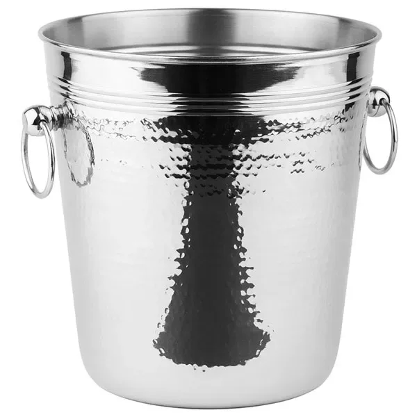 Ведро д/шампанского сталь нерж.; 5,1л; D=20,H=21,5,B=20,5см; металлич.