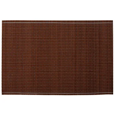 Подкладка настольная 47*30см бамбук коричневая [32