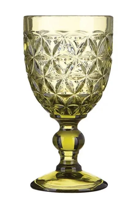 Бокал д/вина; стекло; 310мл; D=86,H=163мм; олив.