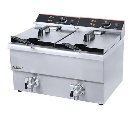 Фритюрница AIRHOT EF8T+8T с краном