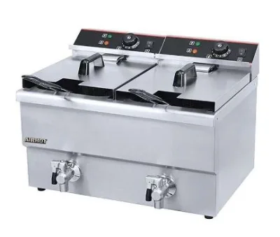 Фритюрница AIRHOT EF8T+8T с краном