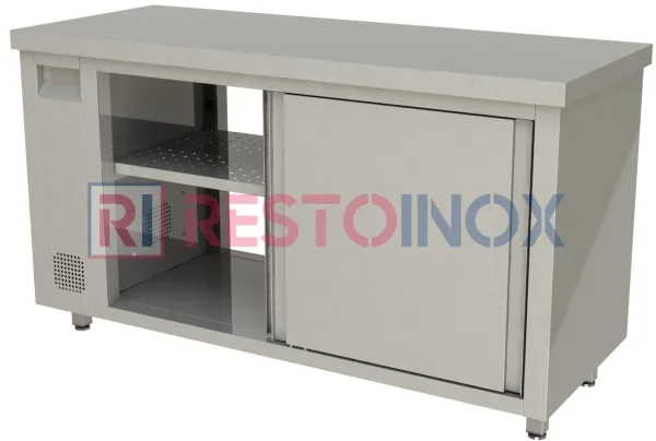 Стол тепловой купе RESTOINOX Т-СПСЗК-12/6 + колеса (ктр-4/100)