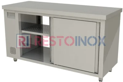 Стол тепловой купе RESTOINOX Т-СПСЗК-12/6 + колеса (ктр-4/100)