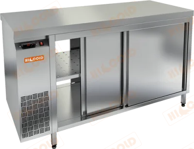 Стол тепловой сквозной двери купе HICOLD TS T 15 SN O + колеса
