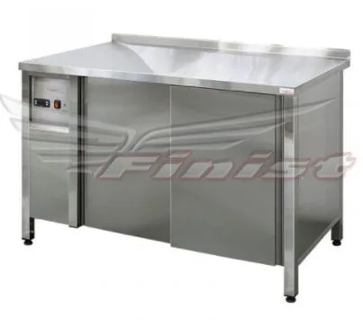 Стол тепловой, двери-купе, нерж. 1100х600х850мм