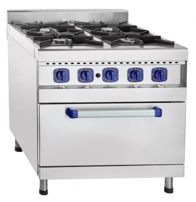 Плита газовая ABAT ПГК-49ЖШ четырехгорелочная с жарочным шкафом (серия 900)
