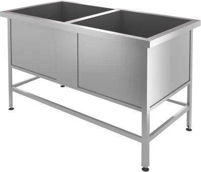 Ванна моечная двухсекционная CRYSPI ВМ 2/700/ВМЦ Э 2(L=1390, S=700, H=870, G=450)