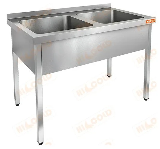 Ванна моечная двухсекционная цельнотянутая HICOLD НСО2М-12/6Б
