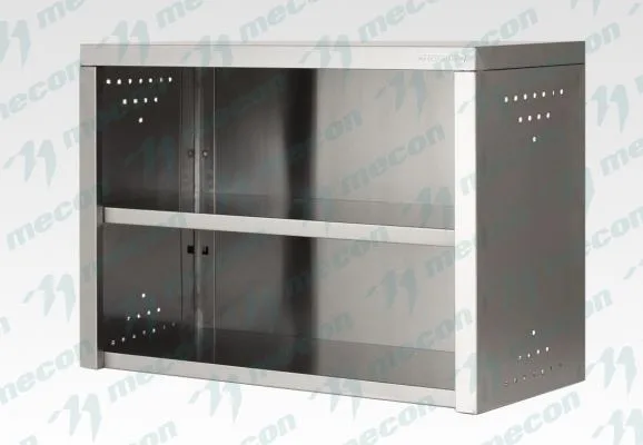 Полка навесная закрытая ПНЗн - 1500*400*600 "Norma Inox", полка сплошная