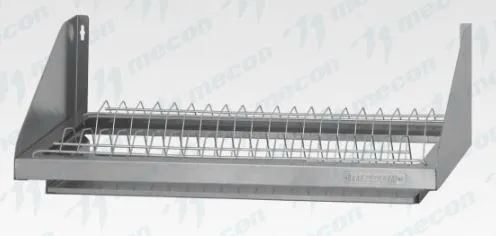 Полка для сушки посуды ПСПн - 600*300*180 "Norma Inox", нерж. сталь, сетка "тарелки" с поддоном