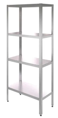 Стеллаж со сплошными полками CRYSRI СК 1200/400 нерж