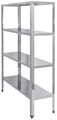 Стеллаж кухонный Luxstahl СР-1800х1100х300/4 нерж