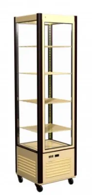 Витрина кондитерская CARBOMA D4 VM 400-1 (R400C) бежево-коричневый