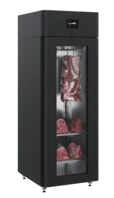 Шкаф холодильный для вызревания мяса POLAIR CS107-Meat стекл. дверь, черный, тип 1