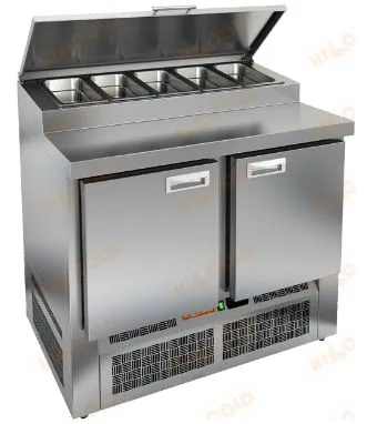 Стол охлаждаемый для пиццы HICOLD PZE1-11/GN (5 x GN1/3)