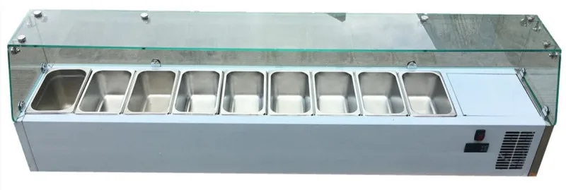 Витрина холодильная для ингредиентов 9*GN1/3 -150 мм Koreco VRX 2000 395 WN