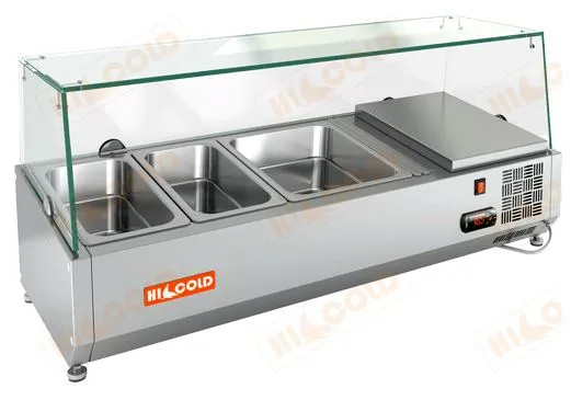 Настольная охлаждаемая витрина для ингредиентов HICOLD VRTG 1000