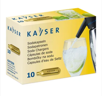 Баллончики для содовой воды KAYSER (CO2), 10 шт/уп