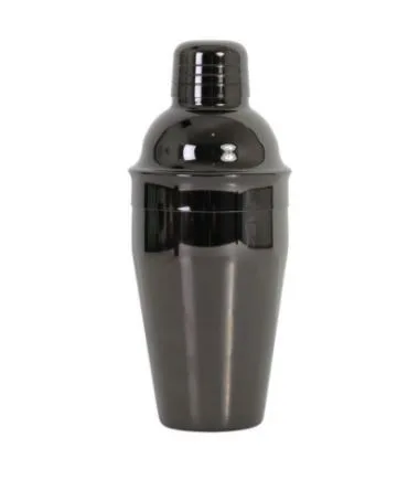 Шейкер 0,45 л. 20 см. нерж. Европейский, черное покрытие Deluxe MGsteel /1/72/(CSD16PBLK)**