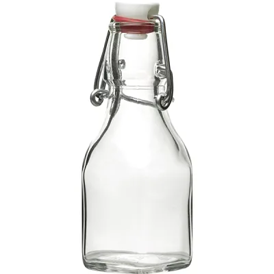 Бутылка с пробкой «Свинг»; стекло, пластик; 125мл; D=60, H=134, L=50, B=50мм