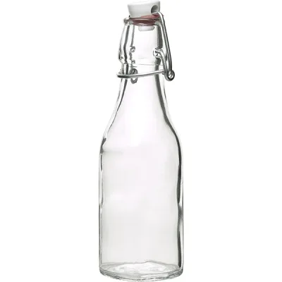 Бутылка с пробкой «Свинг»; стекло, пластик; 250мл; D=64, H=192, L=50мм