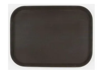Поднос прорезиненный прямоуг.12''х16''(410х300) корич.