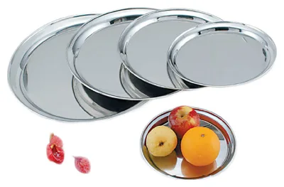 Поднос для подачи d= 40 см. нерж. MGsteel