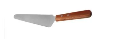 Лопатка 25,5 см. изогнутая раб. часть 12*4 см. нерж., с дерев. ручкой MGsteel /1/120/ (900W)